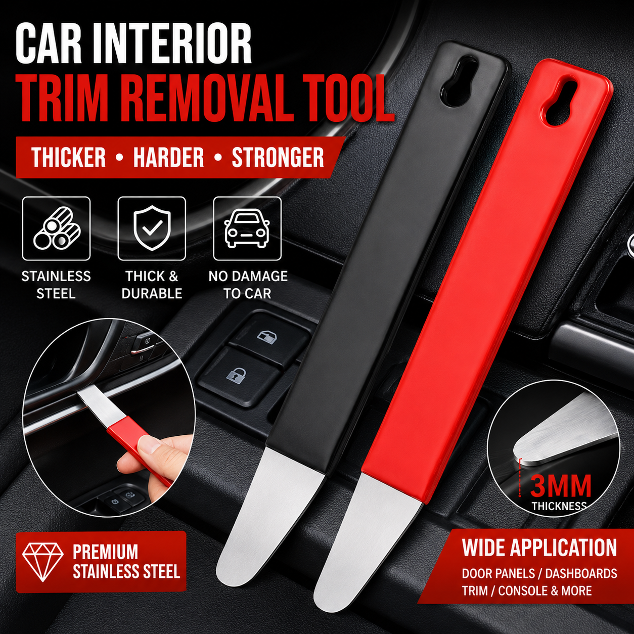 Interior Design Tools - 1pc Car Interior Trim Removal Tool,