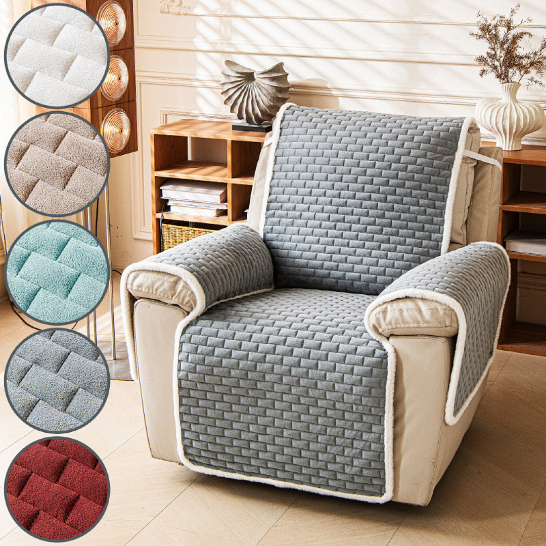 Velvet Cushion Cover - Non-Slip Sofa Cushion Flannel Velvet Seat