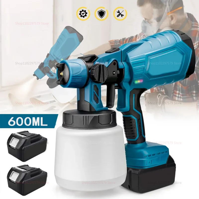 Interior Design Drawing - 600ML Cordless Electric Paint Sprayer Auto