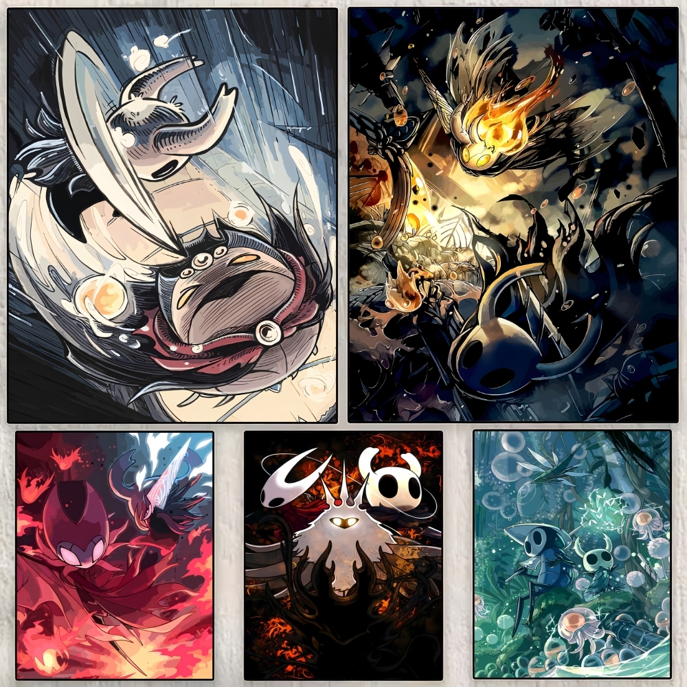 Interior Design Drawing - Game H-Hollow K-Knight Painting Calligraphy Canvas
