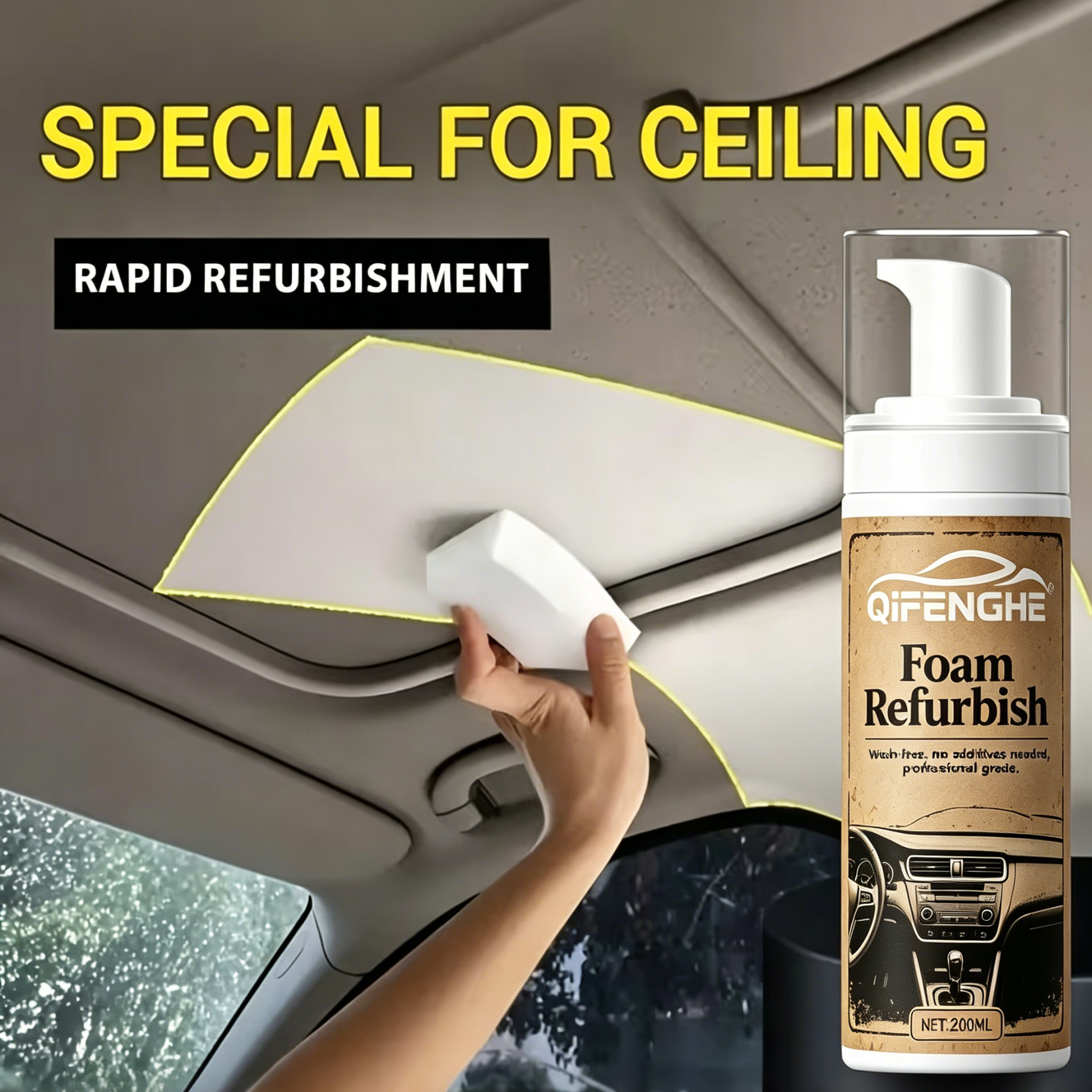 Interior Design Tools - Car interior cleaner ,Seat polishing care,