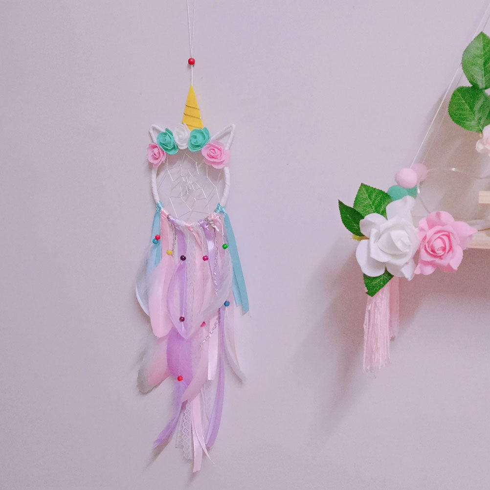 Feather Dream Catcher Unicorn  - Interior Design Warm ulasan dan harga