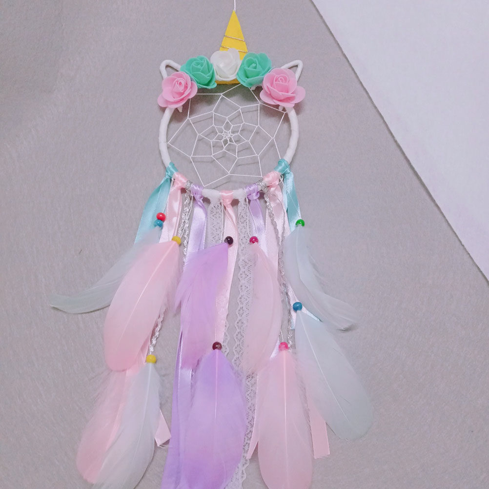 Feather Dream Catcher Unicorn  - Interior Design Warm ulasan dan harga