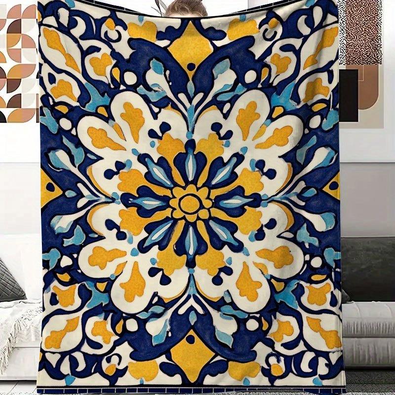 Mediterranean Tile Art Print F - Interior Design Warm ulasan dan harga