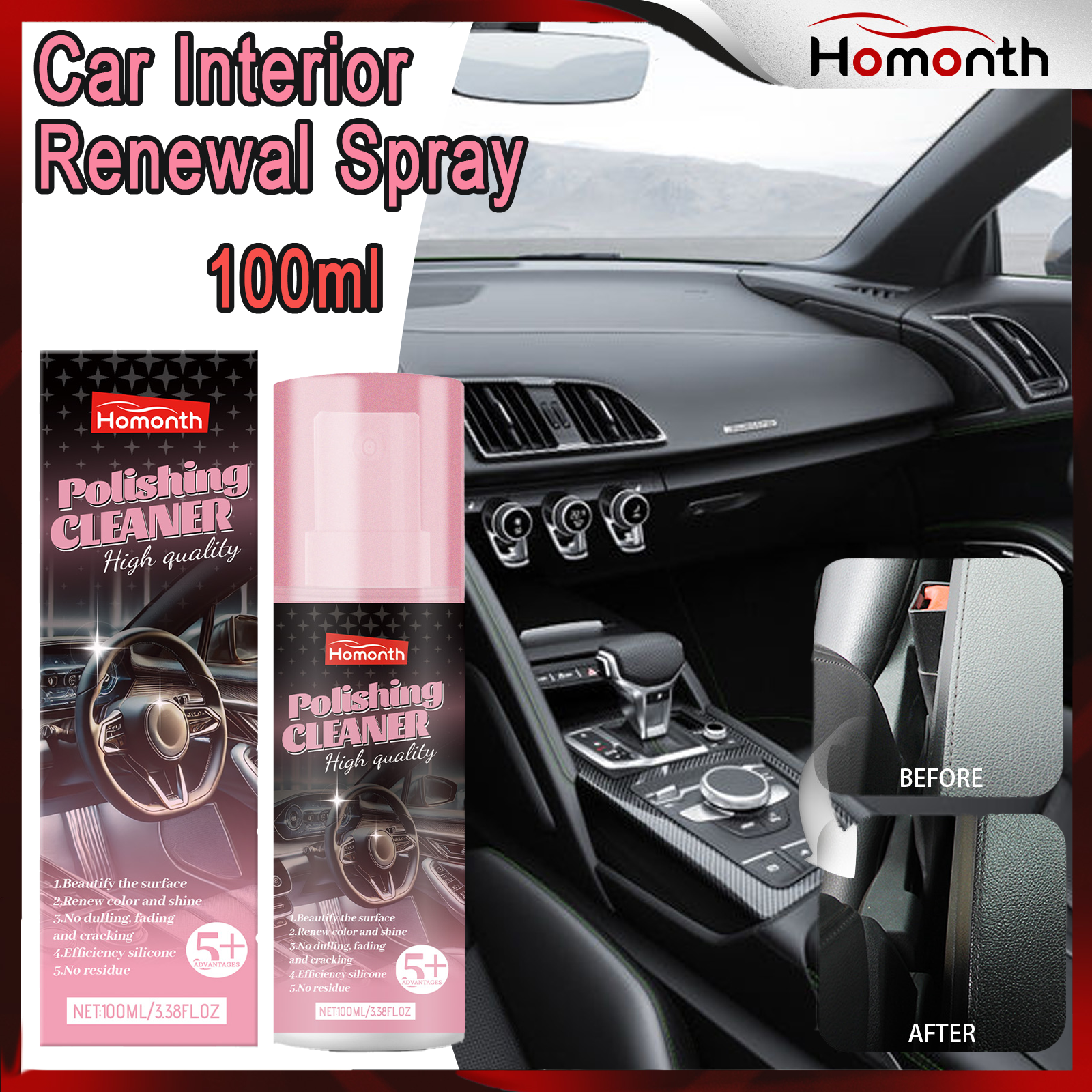 100ml Auto Interior Polish Car - Interior Design Tools ulasan dan harga