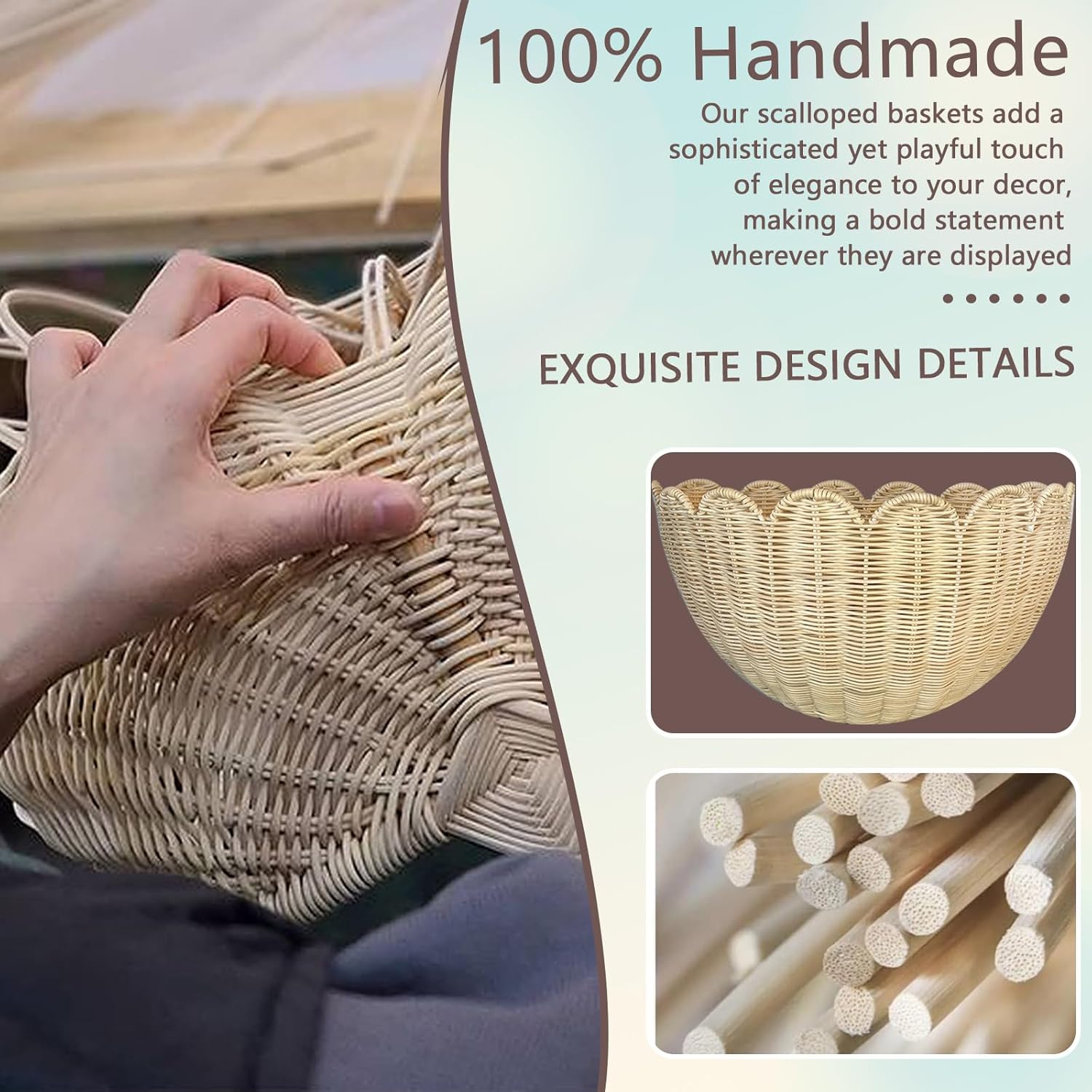 Hand Woven Wall Baskets Set of - Woven Basket Set ulasan dan harga