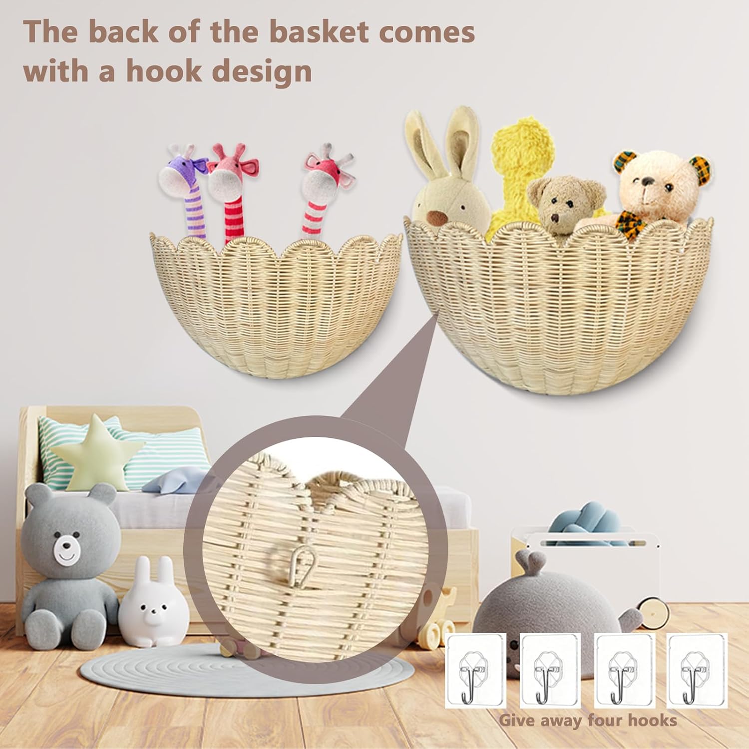 Hand Woven Wall Baskets Set of - Woven Basket Set ulasan dan harga
