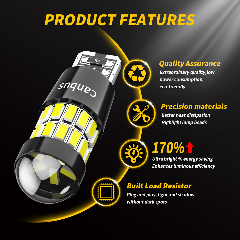 DXZ 2PCS W5W T10 LED Bulbs Len - Interior Design Icon ulasan dan harga