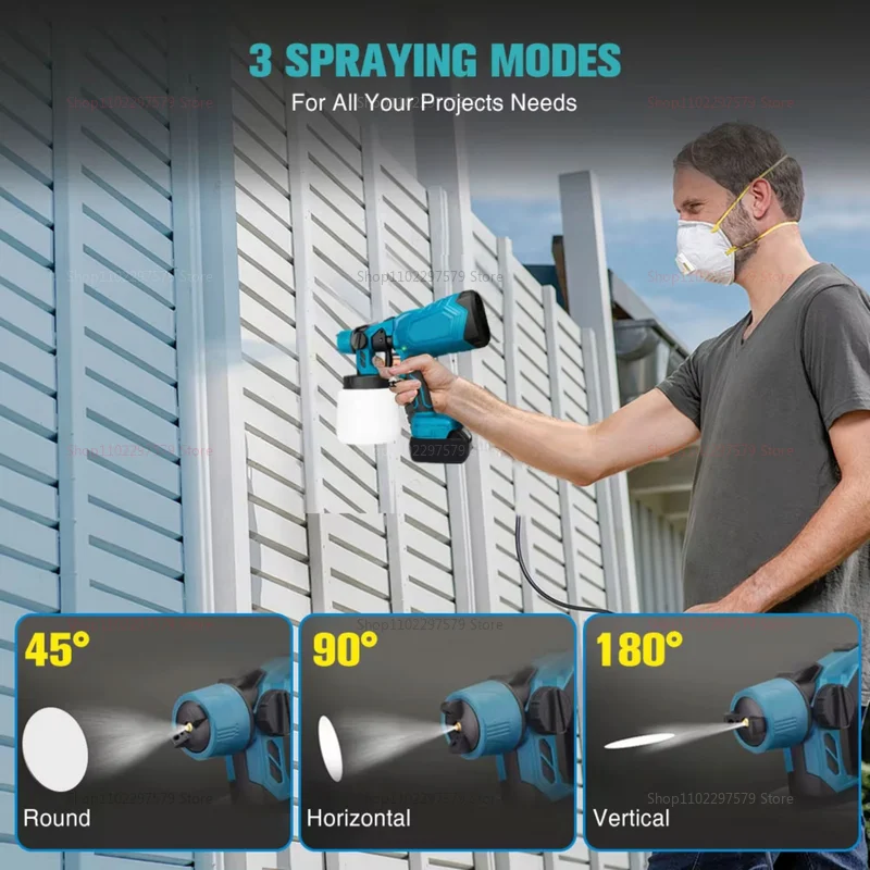600ML Cordless Electric Paint  - Interior Design Drawing ulasan dan harga