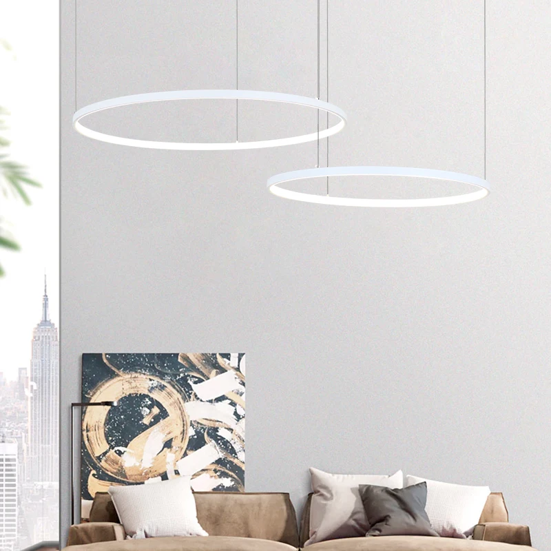 Modern Circle Rings LED Chande - Engineering And Interior Design ulasan dan harga