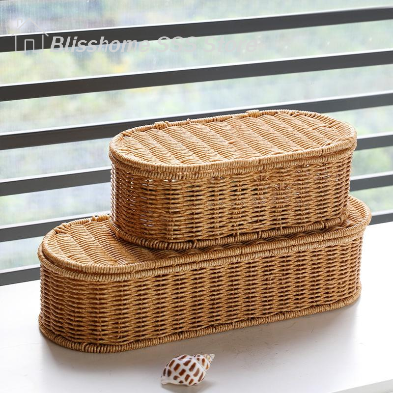 【S】S/L Bohemian Imitation Ratt - Woven Basket Set ulasan dan harga