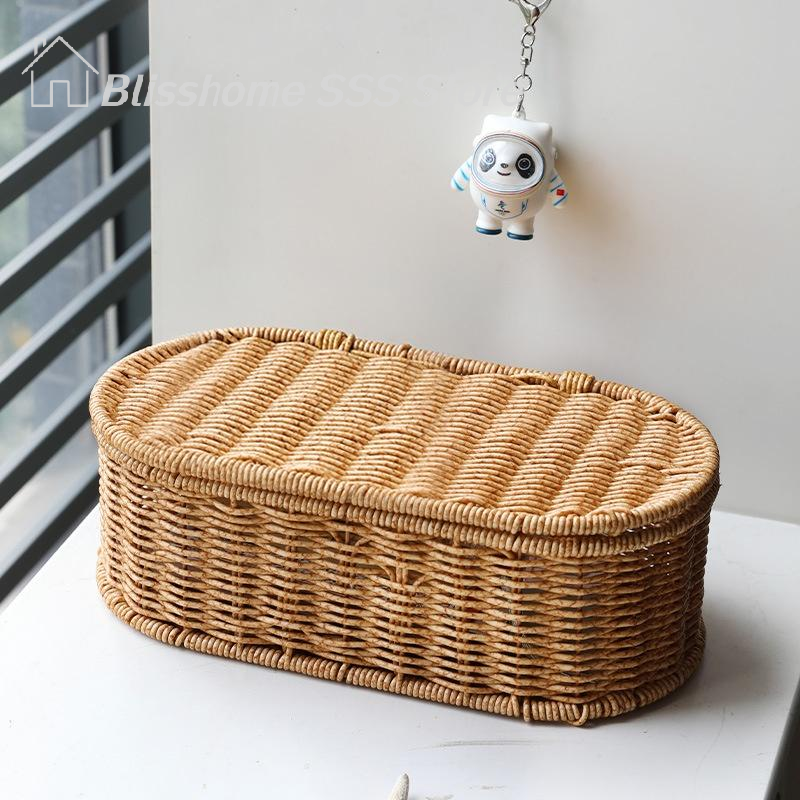 【S】S/L Bohemian Imitation Ratt - Woven Basket Set ulasan dan harga