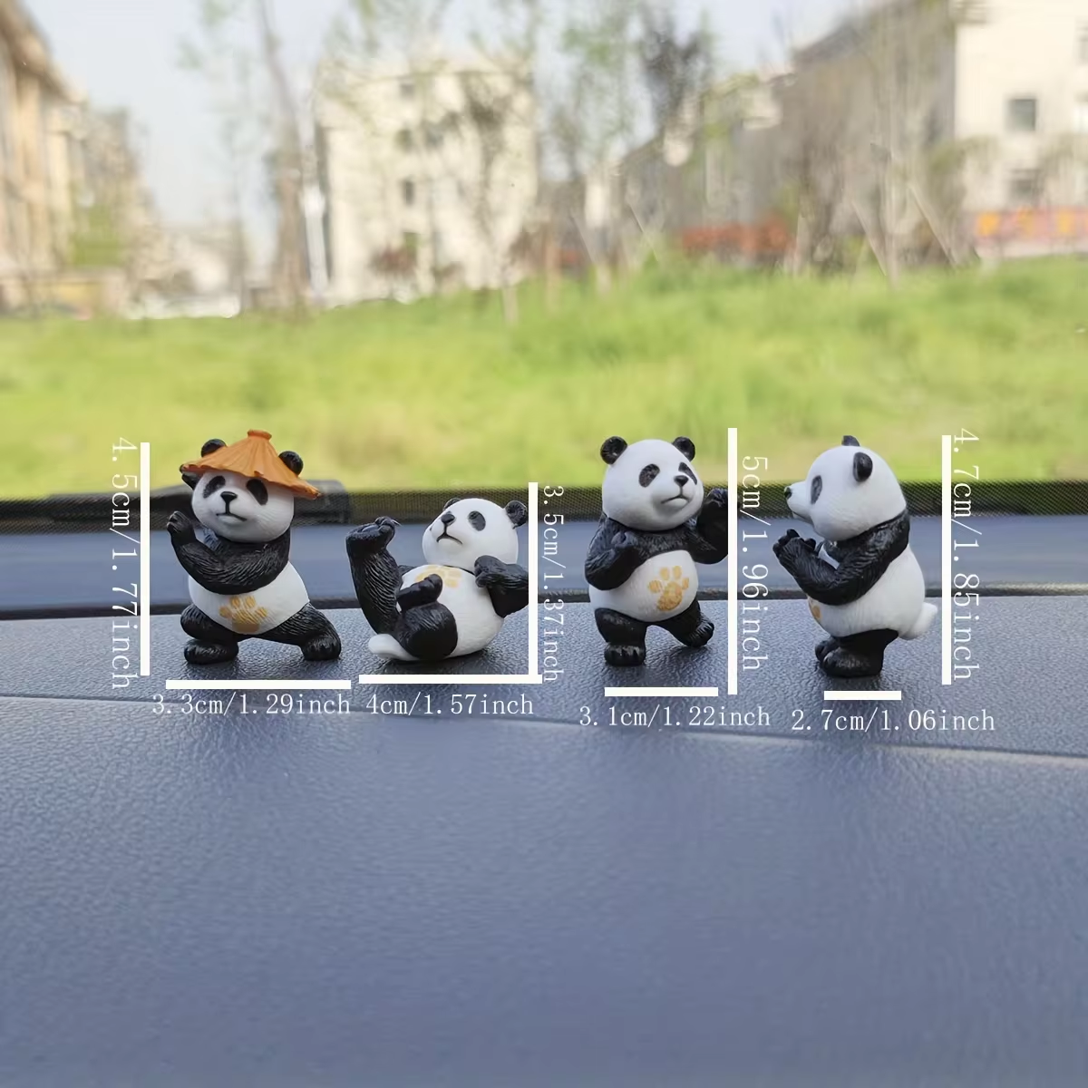 4pcs/set Panda Design Car Orna - Interior Design Years ulasan dan harga