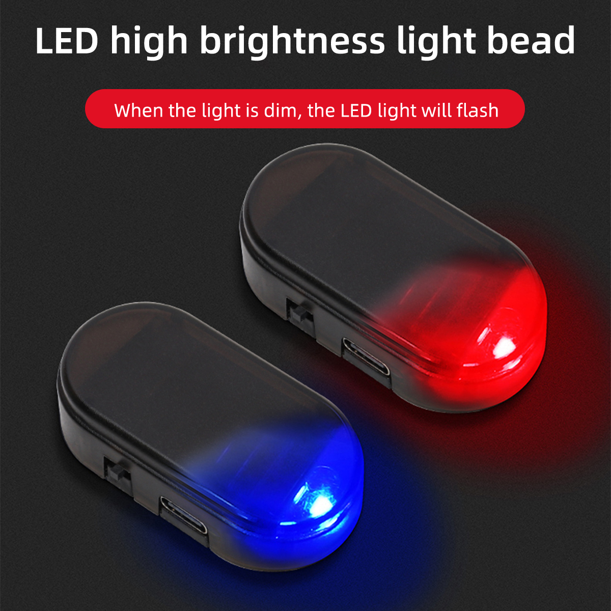 Car Mini LED Solar Warning Lig - Interior Design Icon ulasan dan harga