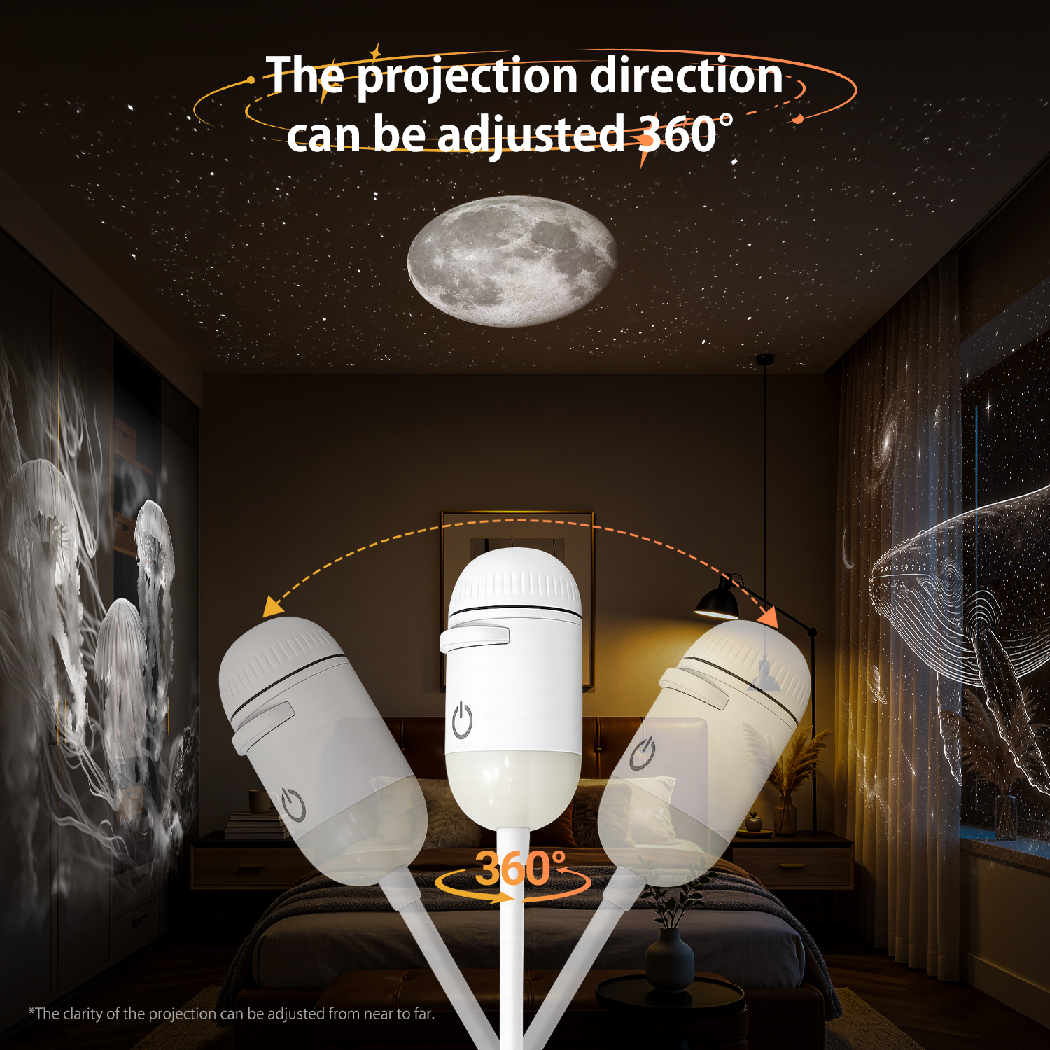 2 in 1 USB Ambient Projection  - Interior Design Drawing ulasan dan harga
