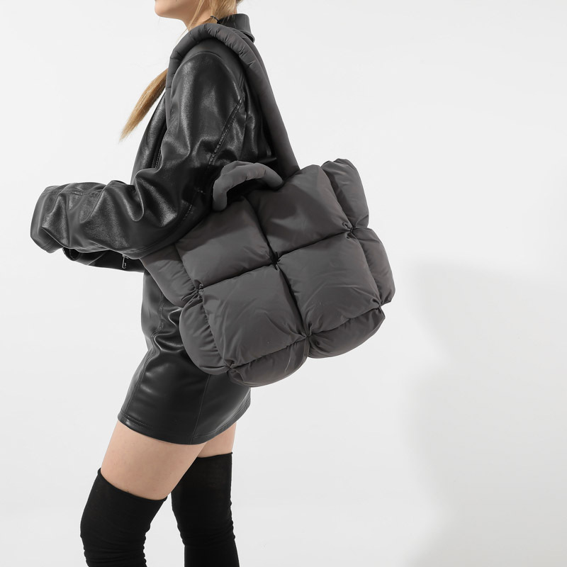 Fashion Soft Puffer Tote Bag D - Interior Design Warm ulasan dan harga