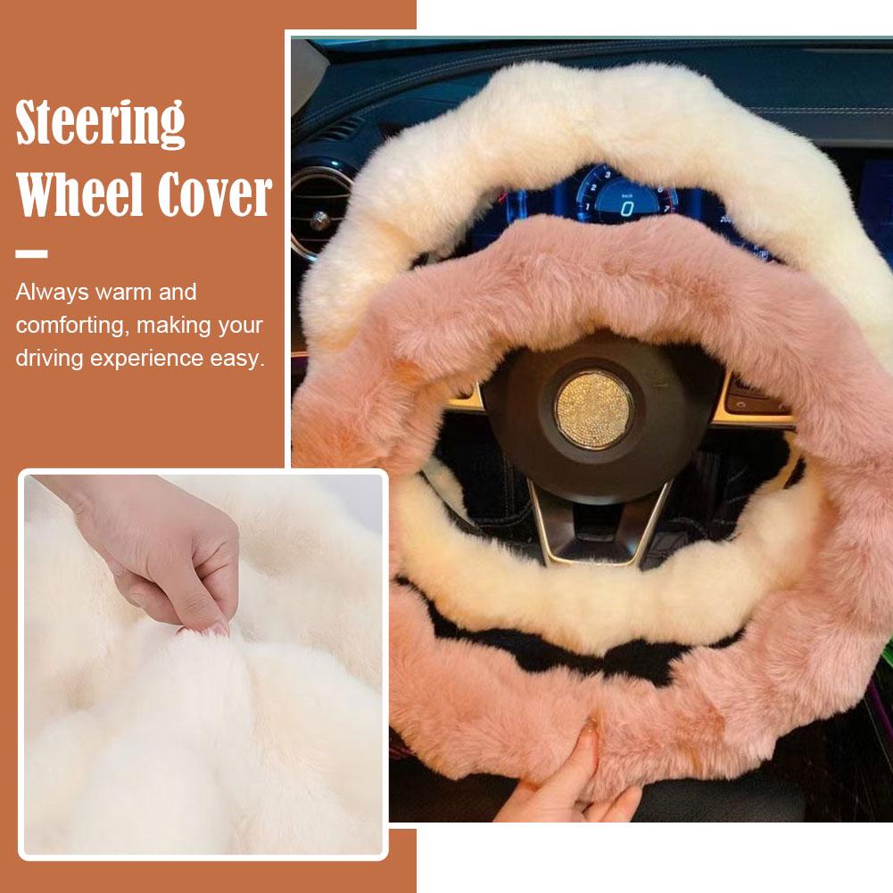 Fluffy Car Steering Wheel Cove - Interior Design Warm ulasan dan harga