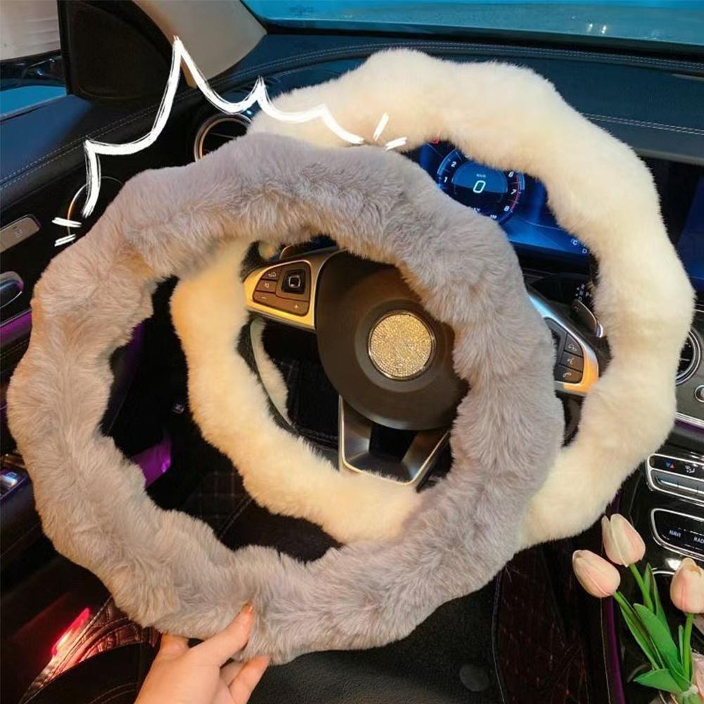 Fluffy Car Steering Wheel Cove - Interior Design Warm ulasan dan harga