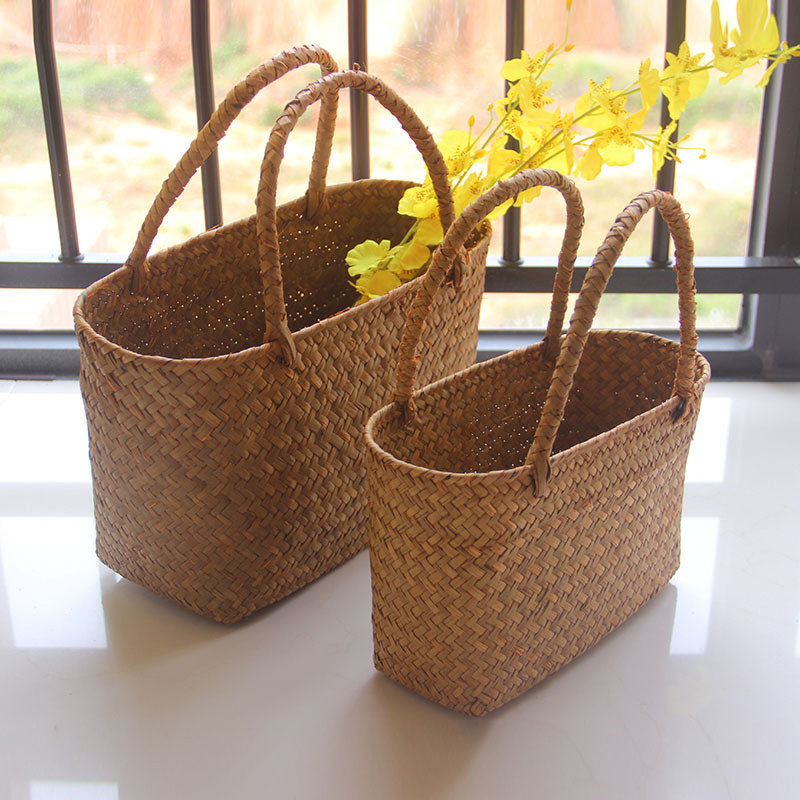 Seaweeds Woven Basket Flower B - Woven Basket Set ulasan dan harga