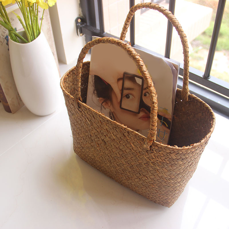 Seaweeds Woven Basket Flower B - Woven Basket Set ulasan dan harga