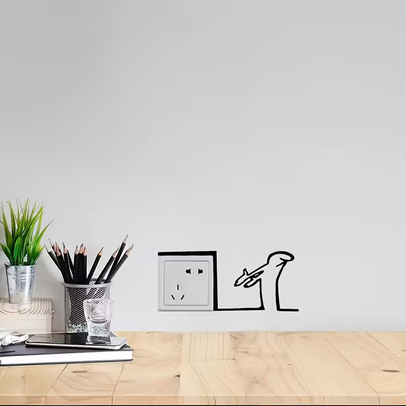 New！Minimalist Switch Sticker  - Interior Design Drawing ulasan dan harga