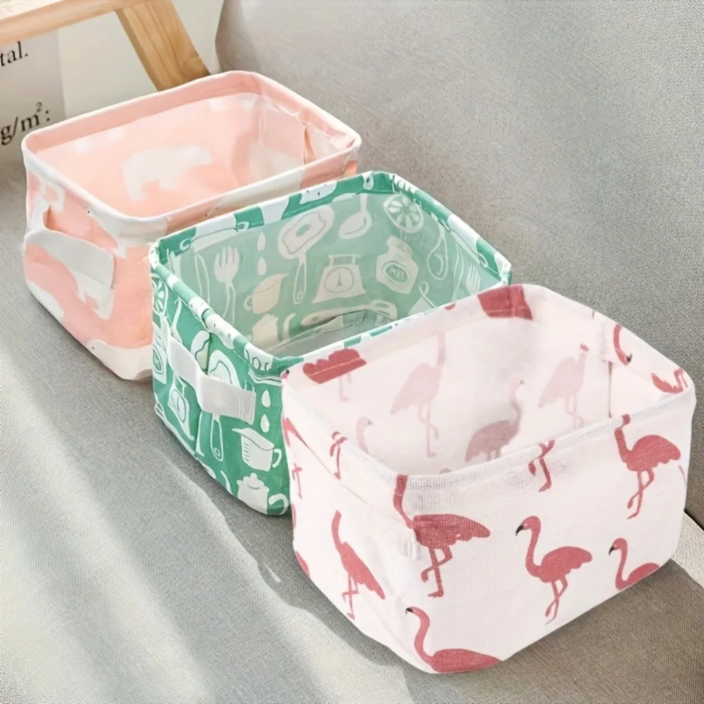 1pc Cotton Linen Fabric Waterp - Woven Basket Set ulasan dan harga