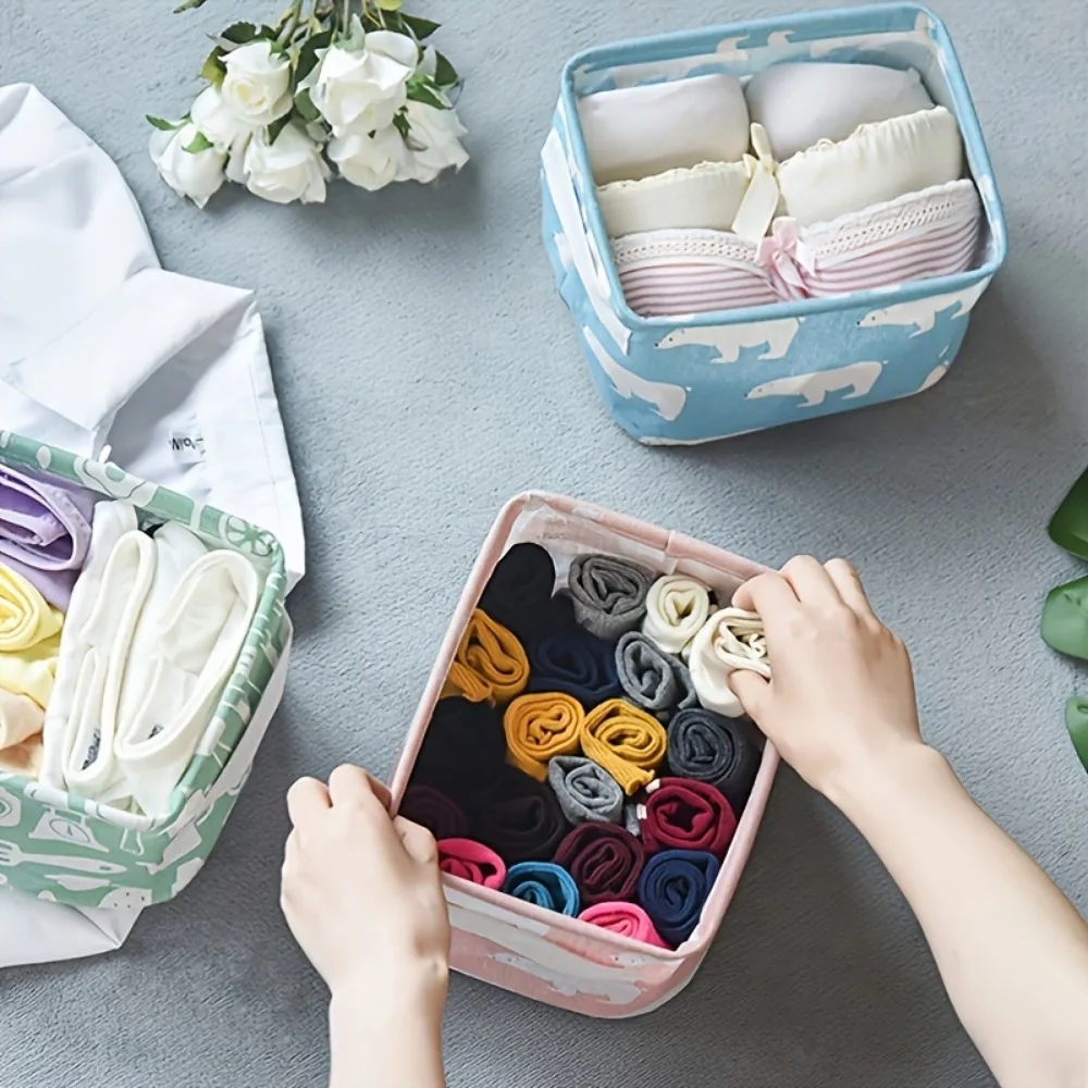 1pc Cotton Linen Fabric Waterp - Woven Basket Set ulasan dan harga