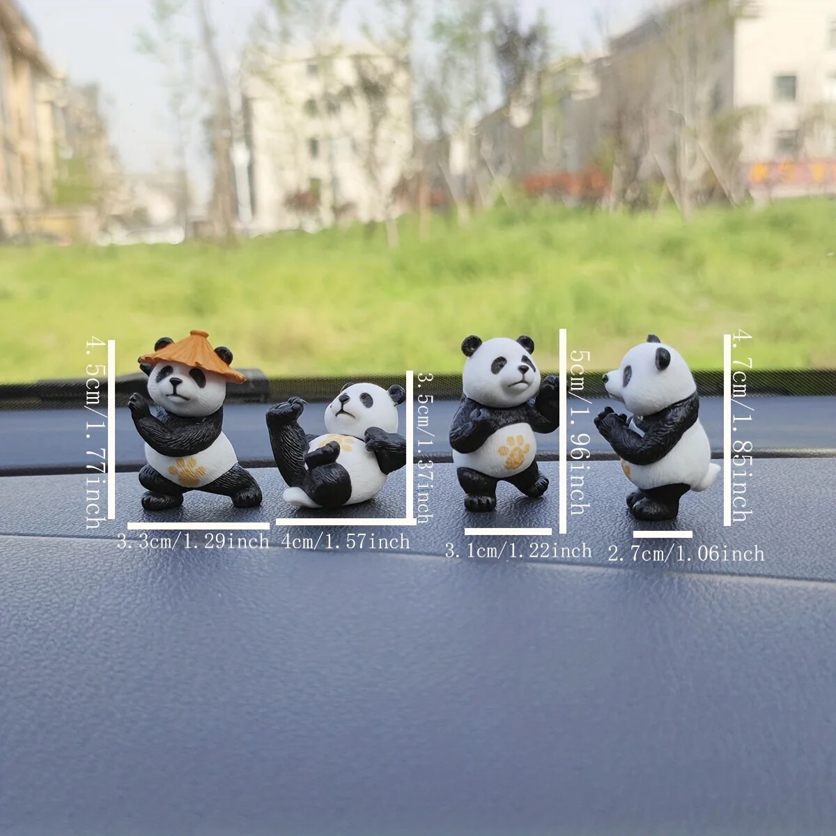 4pcs/set Panda Design Car Orna - Interior Design Years ulasan dan harga
