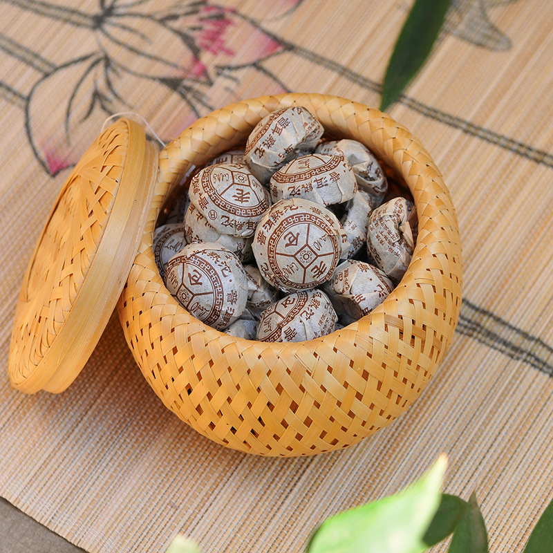 Bamboo woven small basket doub - Woven Basket Set ulasan dan harga