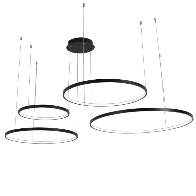 Modern Circle Rings LED Chande - Engineering And Interior Design ulasan dan harga