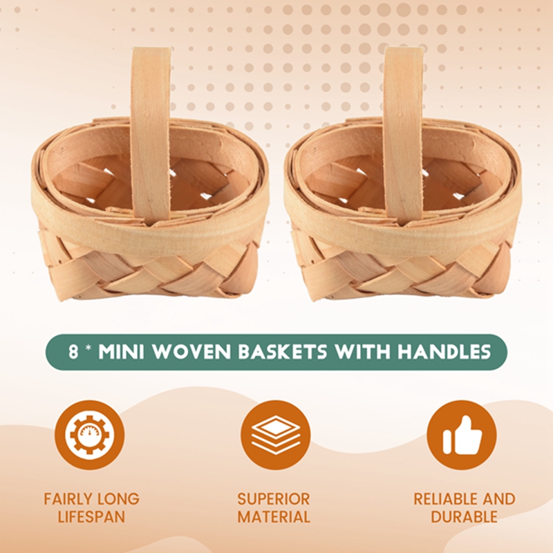 2025 New 8PCS Mini Woven Baske - Woven Basket Set ulasan dan harga