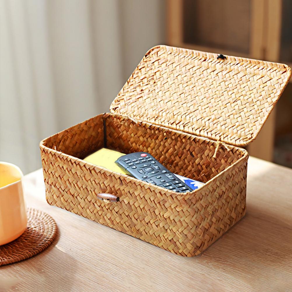 3Pcs Woven Rattan Storage Bask - Woven Basket Set ulasan dan harga