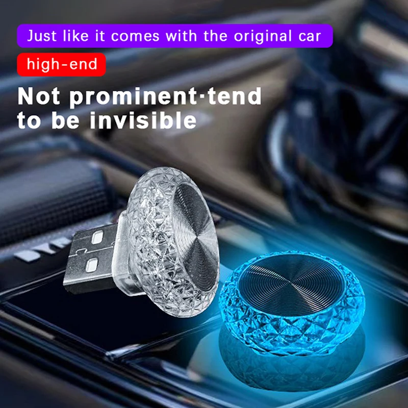 Portable Car USB Ambient Light - Interior Design Icon ulasan dan harga