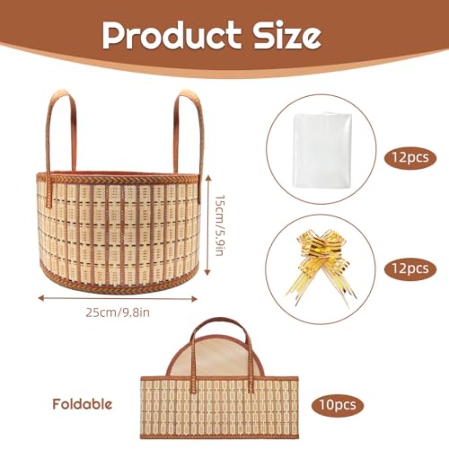 10 Set Baskets for Gifts Empty - Woven Basket Set ulasan dan harga