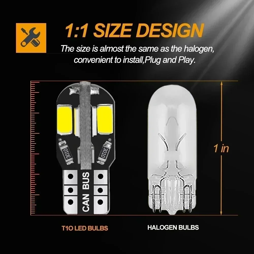 10/20PCS W5W T10 LED Bulbs Can - Interior Design Icon ulasan dan harga