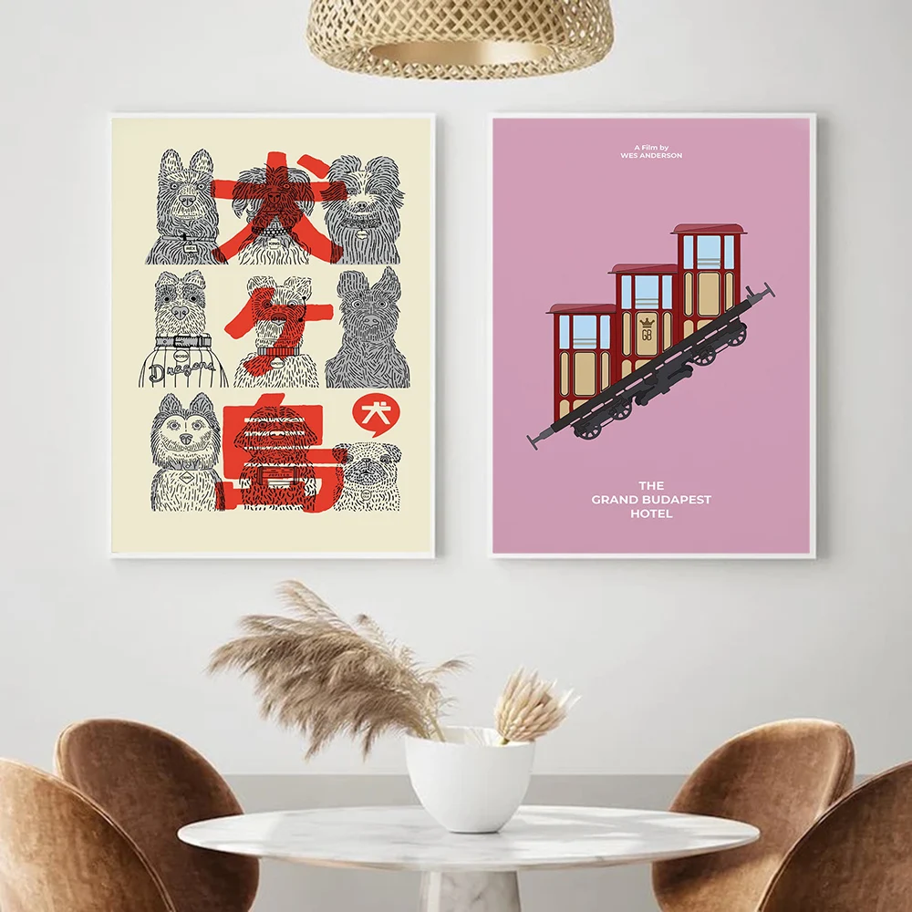 Vintage Movie Wes Anderson Fil - Interior Design Drawing ulasan dan harga