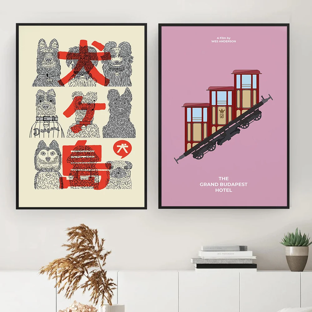Vintage Movie Wes Anderson Fil - Interior Design Drawing ulasan dan harga