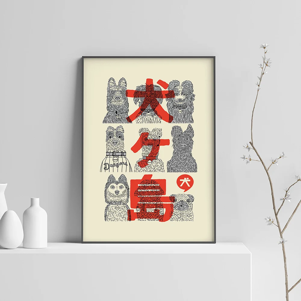 Vintage Movie Wes Anderson Fil - Interior Design Drawing ulasan dan harga